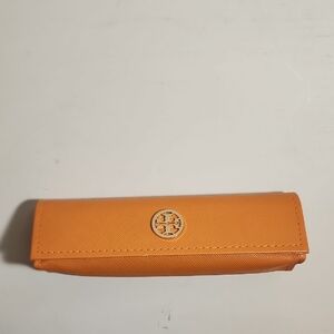 Tory Burch Orange Slim Glasses Case